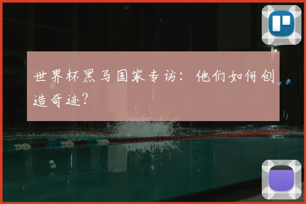 世界杯黑马国家专访：他们如何创造奇迹？